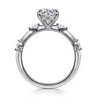 Gabriel & Co 6.5 Engagement Ring 14K White Gold Starlight ER16432R4W43JJ