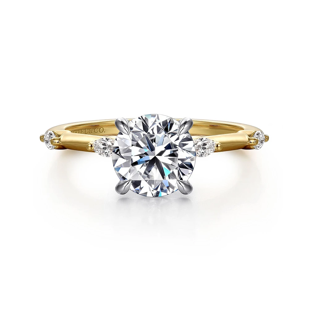 Gabriel & Co 7.4 Engagement Ring 14K Gold Starlight ER16432R6M43JJ