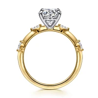 Gabriel & Co 7.4 Engagement Ring 14K Gold Starlight ER16432R6M43JJ