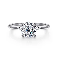 Gabriel & Co 7.4 Engagement Ring 14K White Gold Starlight ER16432R6W43JJ