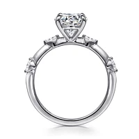 Gabriel & Co 7.4 Engagement Ring 14K White Gold Starlight ER16432R6W43JJ