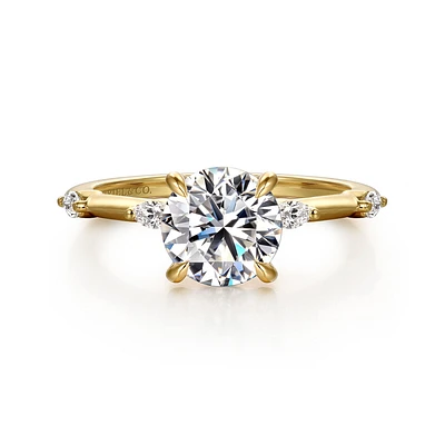 Gabriel & Co 7.4 Engagement Ring 14K Yellow Gold Starlight ER16432R6Y43JJ