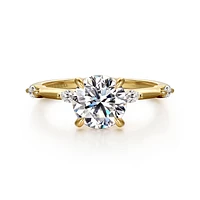 Gabriel & Co 7.4 Engagement Ring 14K Yellow Gold Starlight ER16432R6Y43JJ