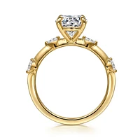 Gabriel & Co 7.4 Engagement Ring 14K Yellow Gold Starlight ER16432R6Y43JJ