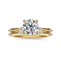 Gabriel & Co 7.4 Engagement Ring 14K Yellow Gold Starlight ER16432R6Y43JJ