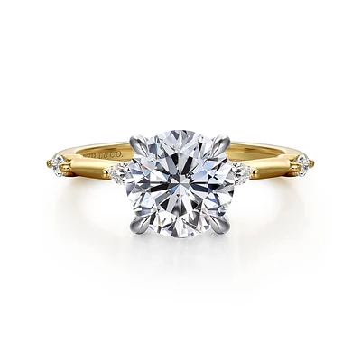 Gabriel & Co 8 Engagement Ring 14K Gold Starlight ER16432R8M43JJ