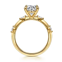 Gabriel & Co 8 Engagement Ring 14K Yellow Gold Starlight ER16432R8Y43JJ