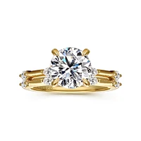 Gabriel & Co 8 Engagement Ring 14K Yellow Gold Starlight ER16432R8Y43JJ