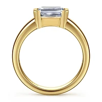 Gabriel & Co 7.5x5.5 Engagement Ring 14K Yellow Gold Contemporary ER16433E6Y4JJJ