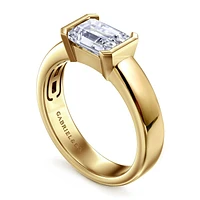 Gabriel & Co 7.5x5.5 Engagement Ring 14K Yellow Gold Contemporary ER16433E6Y4JJJ