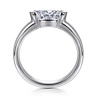 Gabriel & Co 9X6 Engagement Ring 14K White Gold Contemporary ER16433O6W4JJJ