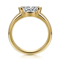 Gabriel & Co 9X6 Engagement Ring 14K Yellow Gold Contemporary ER16433O6Y4JJJ