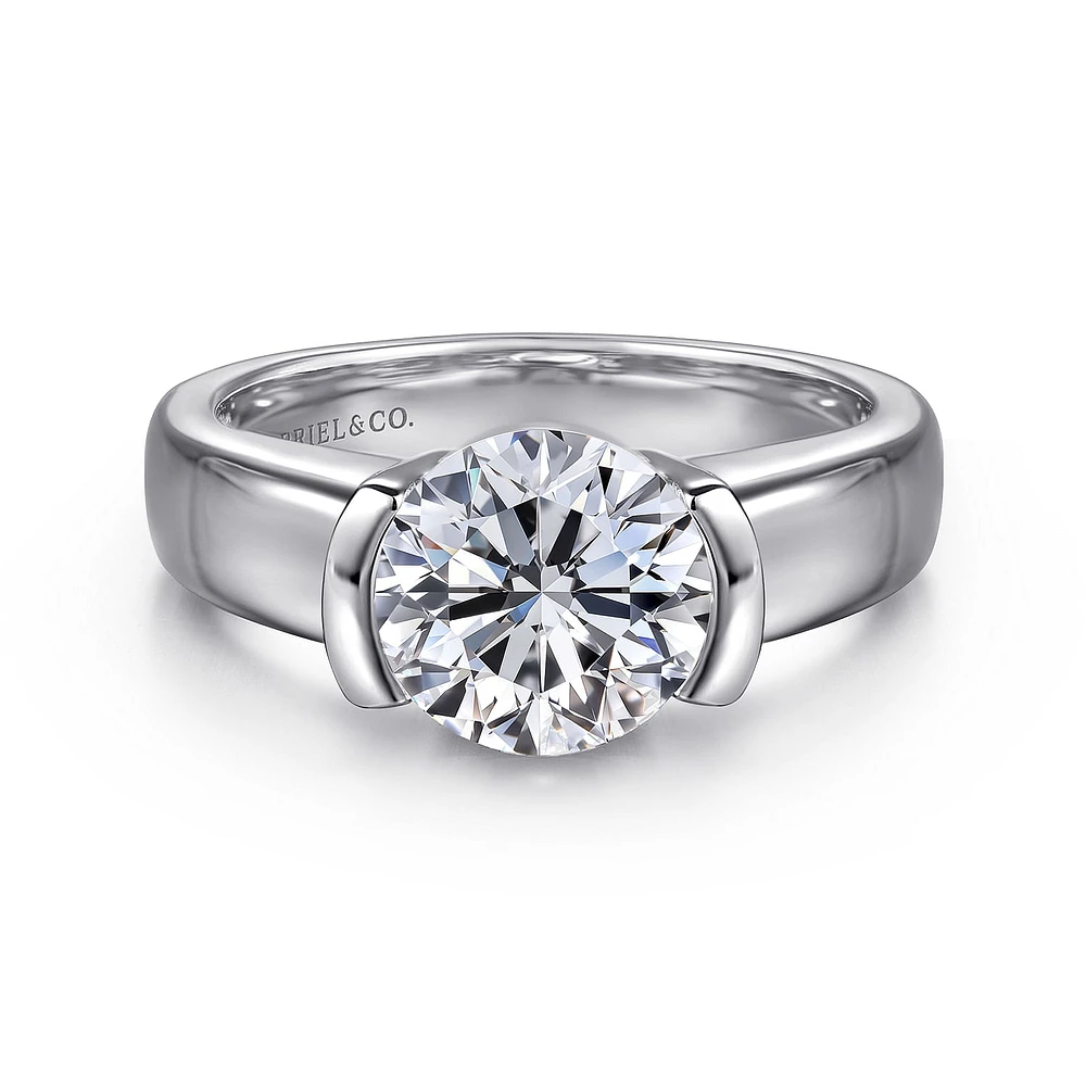 Gabriel & Co 7.4 Engagement Ring 14K White Gold Contemporary ER16433R6W4JJJ