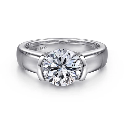 Gabriel & Co 7.4 Engagement Ring 14K White Gold Contemporary ER16433R6W4JJJ