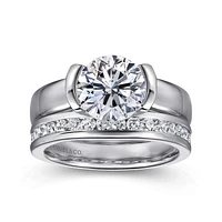Gabriel & Co 7.4 Engagement Ring 14K White Gold Contemporary ER16433R6W4JJJ