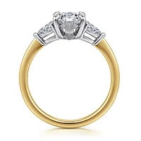 Gabriel & Co 12X6 Engagement Ring 14K Gold Classic ER16437M6M44JJ