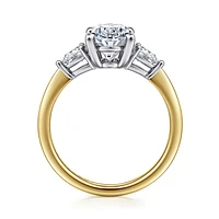 Gabriel & Co 11X7.2 Engagement Ring 14K Gold Classic ER16437O10M44JJ