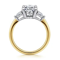 Gabriel & Co 11.5X7.5 Engagement Ring 14K Gold Classic ER16437O12M44JJ