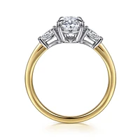 Gabriel & Co 9X6 Engagement Ring 14K Gold Classic ER16437O6M44JJ