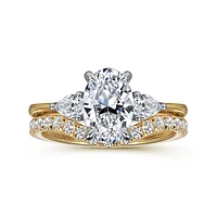 Gabriel & Co 9X6 Engagement Ring 14K Gold Classic ER16437O6M44JJ