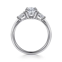 Gabriel & Co 9X6 Engagement Ring 14K White Gold Classic ER16437O6W44JJ