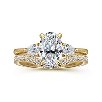 Gabriel & Co 9X6 Engagement Ring 14K Yellow Gold Classic ER16437O6Y44JJ