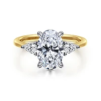 Gabriel & Co 10.5X7 Engagement Ring 14K Gold Classic ER16437O8M44JJ