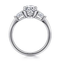 Gabriel & Co 10.5X7 Engagement Ring 14K White Gold Classic ER16437O8W44JJ
