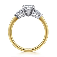Gabriel & Co 10X6 Engagement Ring 14K Gold Classic ER16437P6M44JJ