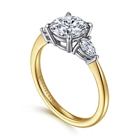 Gabriel & Co 7.4 Engagement Ring 14K Gold Classic ER16437R6M44JJ