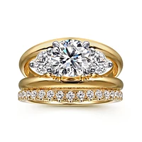 Gabriel & Co 7.4 Engagement Ring 14K Gold Contemporary ER16444R6M44JJ