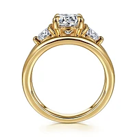 Gabriel & Co 7.4 Engagement Ring 14K Yellow Gold Contemporary ER16444R6Y44JJ