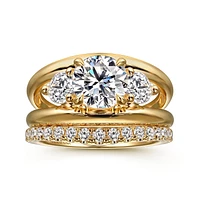 Gabriel & Co 7.4 Engagement Ring 14K Yellow Gold Contemporary ER16444R6Y44JJ