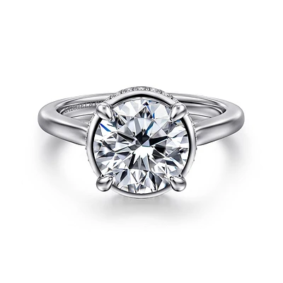 Gabriel & Co 8 Engagement Ring 14K White Gold Contemporary ER16470R10W44JJ