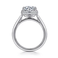 Gabriel & Co 8 Engagement Ring 14K White Gold Contemporary ER16470R10W44JJ