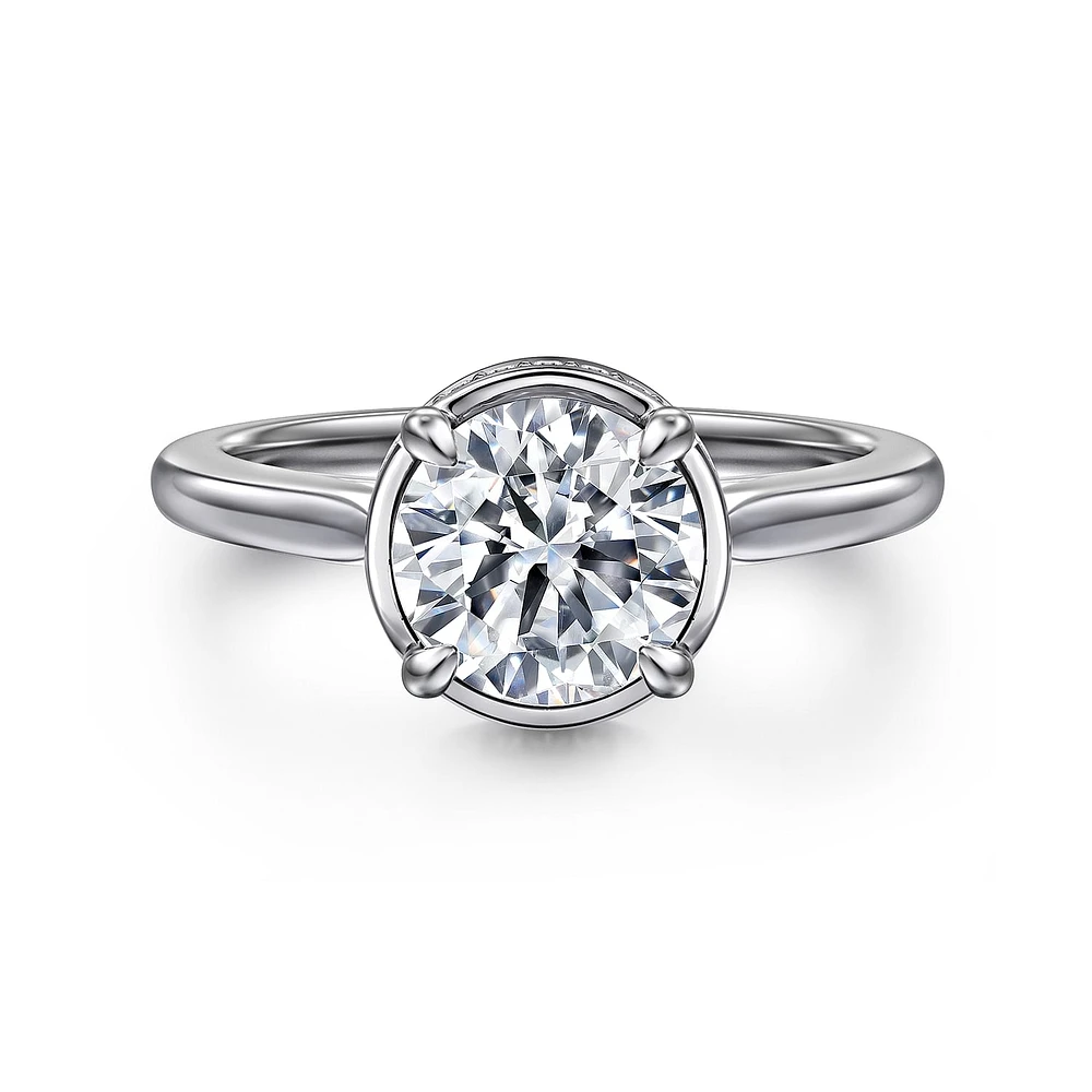 Gabriel & Co 7.4 Engagement Ring 14K White Gold Contemporary ER16470R6W44JJ