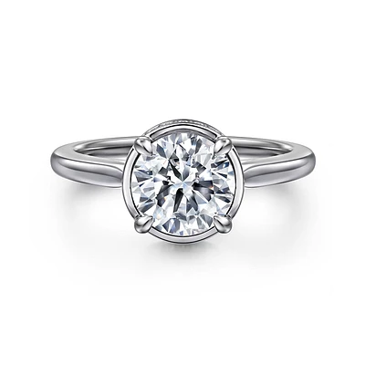 Gabriel & Co 7.4 Engagement Ring 14K White Gold Contemporary ER16470R6W44JJ