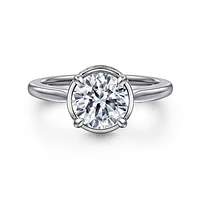 Gabriel & Co 7.4 Engagement Ring 14K White Gold Contemporary ER16470R6W44JJ
