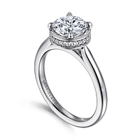 Gabriel & Co 7.4 Engagement Ring 14K White Gold Contemporary ER16470R6W44JJ