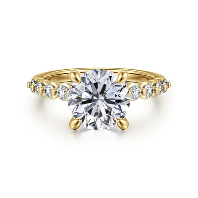 Gabriel & Co 7.4 Engagement Ring 14K Yellow Gold Contemporary ER16472R10Y44JJ