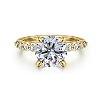 Gabriel & Co 7.4 Engagement Ring 14K Yellow Gold Contemporary ER16472R10Y44JJ