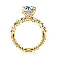 Gabriel & Co 7.4 Engagement Ring 14K Yellow Gold Contemporary ER16472R10Y44JJ