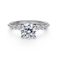 Gabriel & Co 7.4 Engagement Ring 14K White Gold Contemporary ER16472R6W44JJ