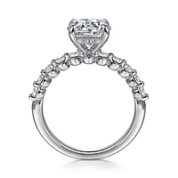 Gabriel & Co 7.4 Engagement Ring 14K White Gold Contemporary ER16472R6W44JJ