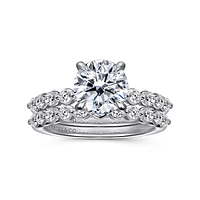 Gabriel & Co 7.4 Engagement Ring 14K White Gold Contemporary ER16472R6W44JJ