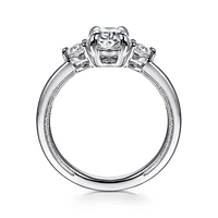 Gabriel & Co 9X6 Engagement Ring 14K White Gold Classic ER16475O6W44JJ