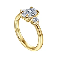 Gabriel & Co 9X6 Engagement Ring 14K Yellow Gold Classic ER16475O6Y44JJ