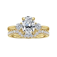 Gabriel & Co 9X6 Engagement Ring 14K Yellow Gold Classic ER16475O6Y44JJ