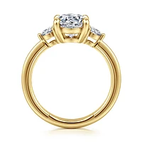 Gabriel & Co 10.5X7 Engagement Ring 14K Yellow Gold Classic ER16475O8Y44JJ