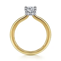 Gabriel & Co 7.3X5.8 Engagement Ring 14K Gold Classic ER16476G6M44JJ